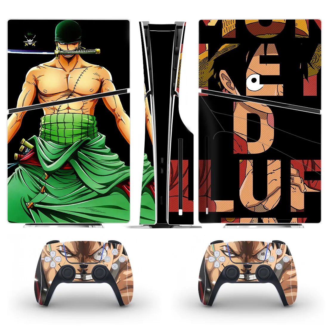 Anime Luffy Gear 5 PS5 Slim Disc Skin Sticker Decal Cover for Console Controller PS5 Slim Disk Skin Sticker Vinyl