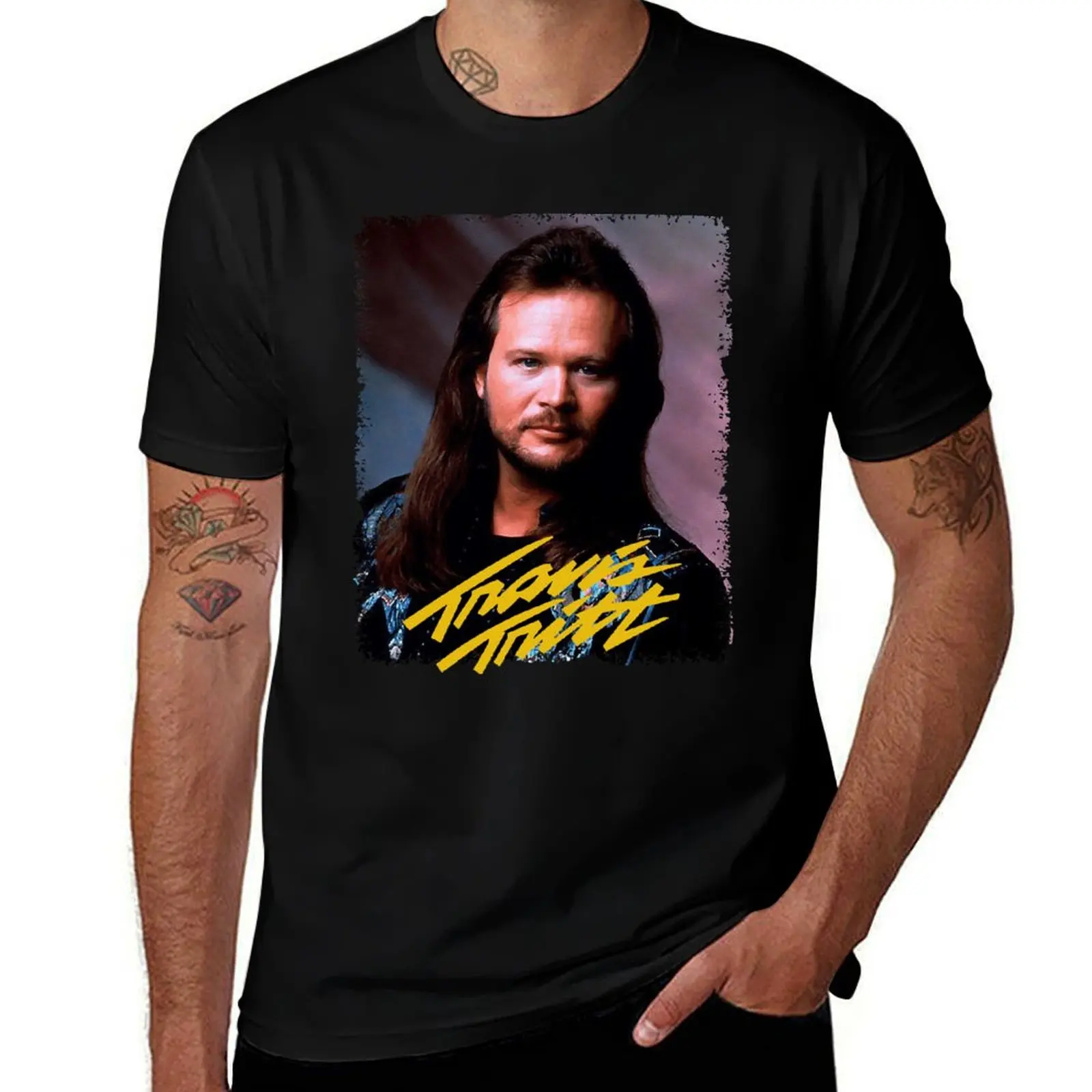Travis Tritt . T-Shirt No Iron Casual Short Sleeve Top T-Shirt