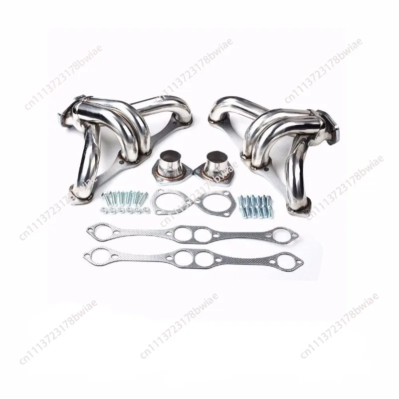 Suitable for SBC HUGGER short T304 RACE HEADER exhaust pipe for V8 engines with standard exhaust modes 283, 305, 327, 350, 400
