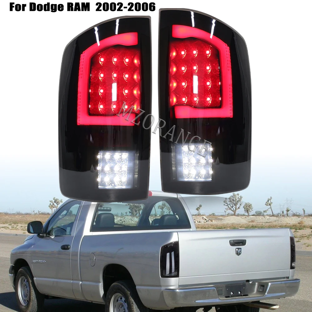 LED Tail Light for Dodge RAM1500 2500 3500 2003-2006 Tail Lights Driving Brake Reversing Lights Smoked Black cars accessories