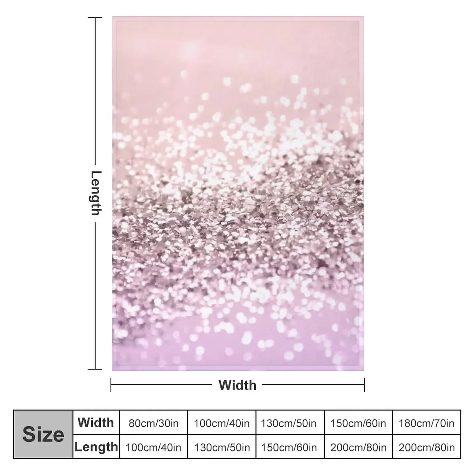 Sparkling BLUSH Glitter #1 (Faux Glitter) #shiny #decor #art Throw Blanket Sleeping Bag Summer Multi-Purpose Blankets