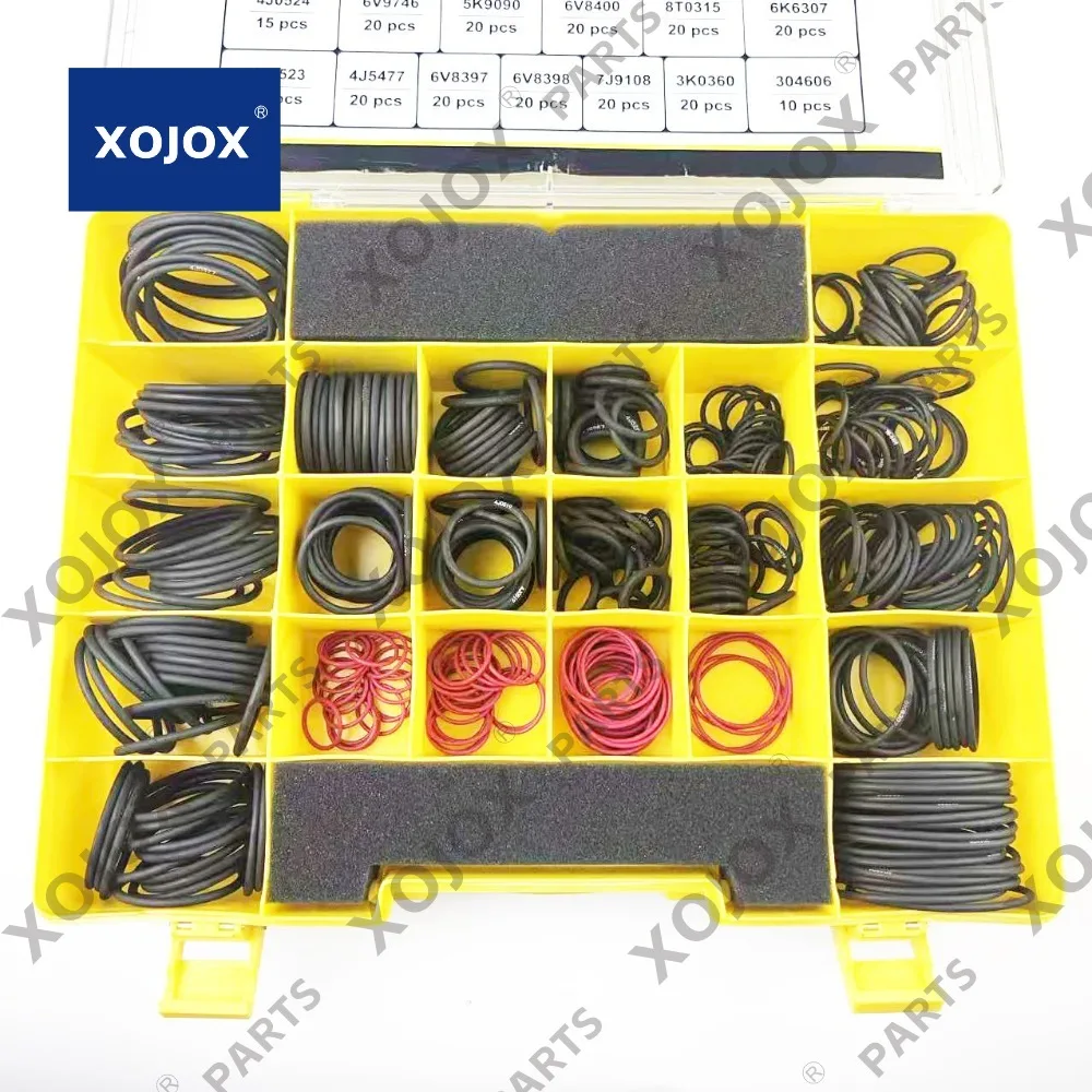 XOJOX 580PCS 4c4782 4C-4782 Seal O-Ring Kit Nitrile 90 Hydraulic Hose Fitting Orings Fits CAT Caterpillar Excavator 2701528 270-