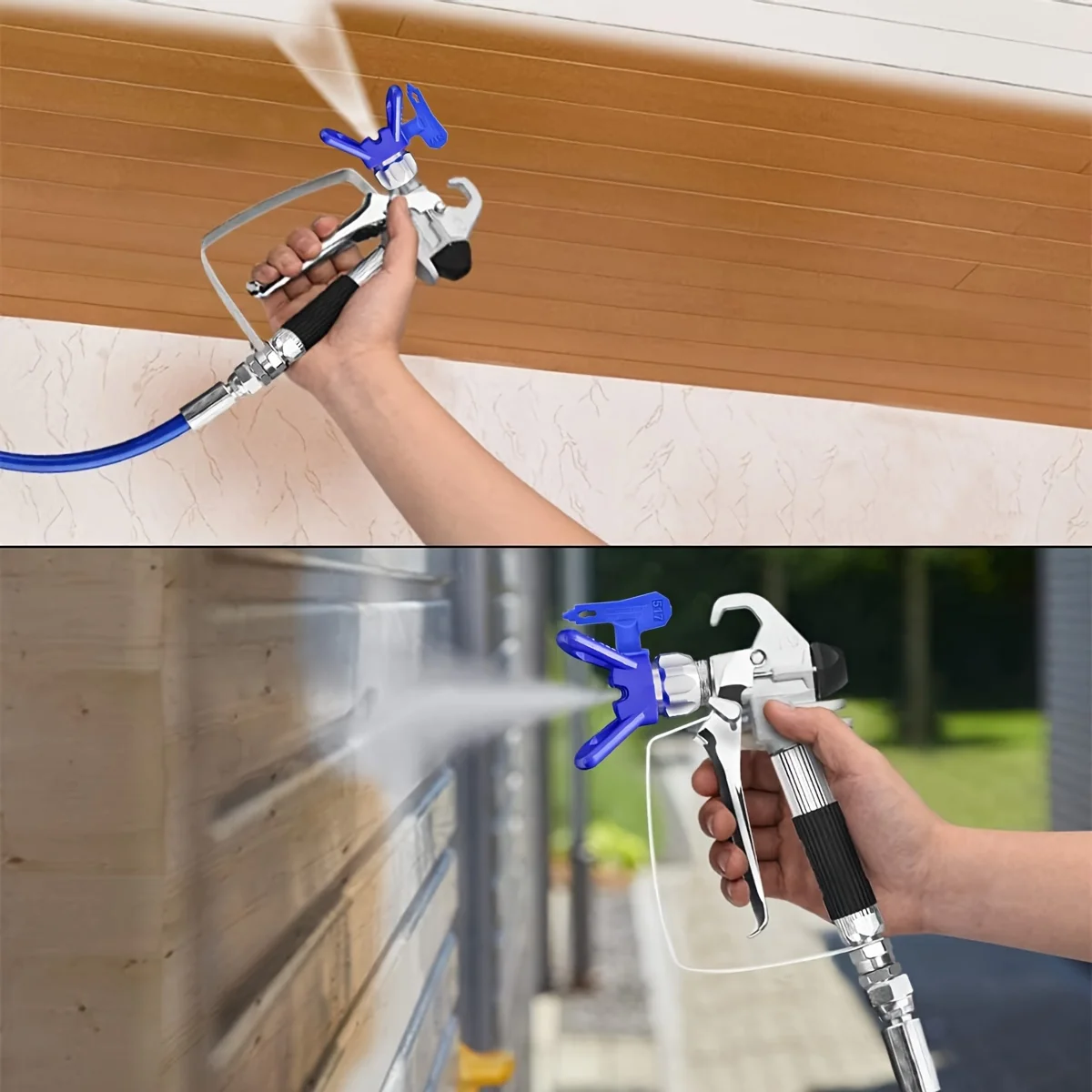 1 Set 3600PSI High-Pressure Airless Paint Spray Gun Kit for Precision Car & Wall Painting.