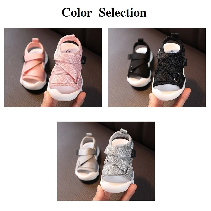 Kids Sandals Summer Kids Baby Girls Boys Non-slip Outdoor Sneakers Soft Sole Beach Sandals Children Sandals Girls Shoes