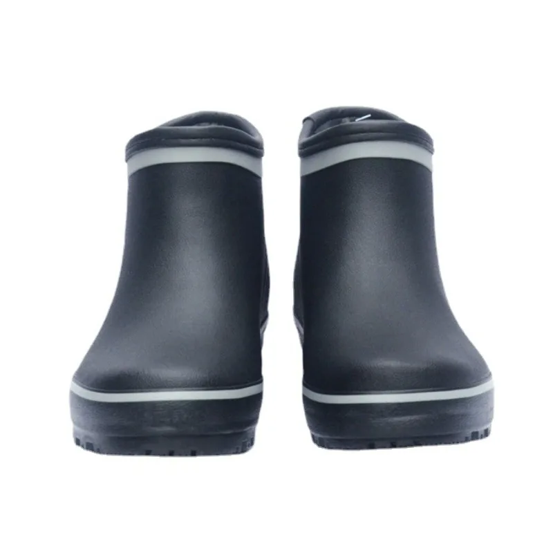 Rain Boots Men or Women Fishing BootsSoft Rubber Low Cut Short Tube Parent-Child Fishing Shoes Fashion Rubber Shoes