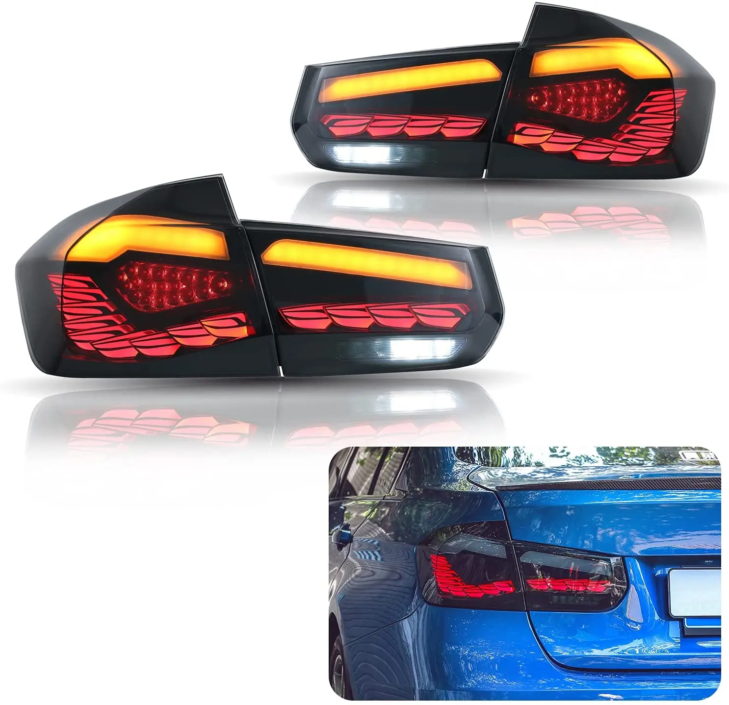 

LED Tail Lights Sequential Indicator For 2012-2018 BMW F30 F35 F80 M3 Rear Lamp Assembly