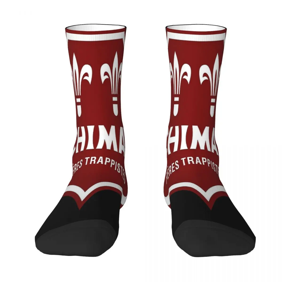 Calcetines transpirables con estampado 3D para hombre y mujer, medias Unisex con logotipo de Chimay de Bélgica, cerveza tradicional, tendencia de moda, regalos