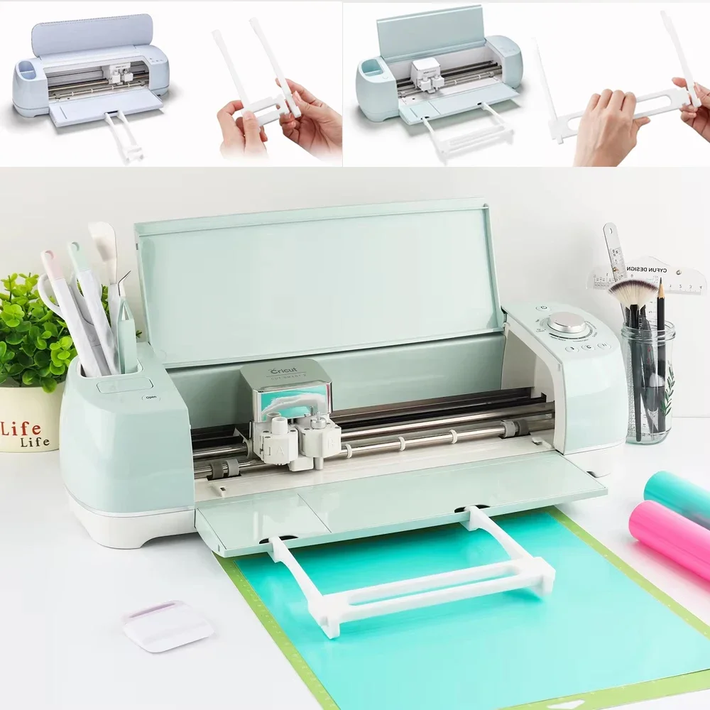 Extension Tray Holder Compatible with Cricut Maker 3 and Maker Compatible Cutting Mat Support for Cricut Explore Air 2&Explore 3