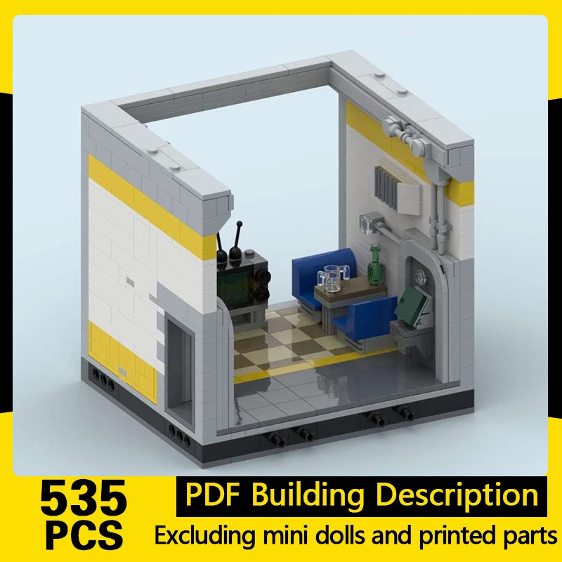 

Popular Game Model MOC Building Bricks Small Elevator Shelter Modular Technology Gifts Holiday Assemble Children Toys Suit