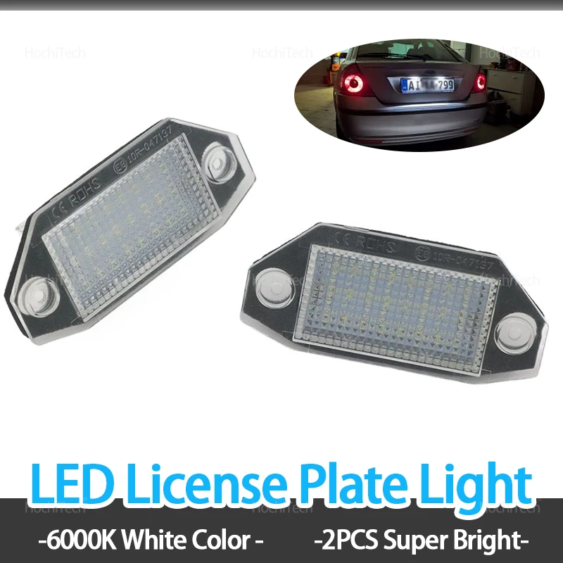 

LED Number Plate Light Error Free License Plate Lamp for Mondeo MK3 Ⅲ 4/5 Door 2000-2003 2004 2005 2006 2007