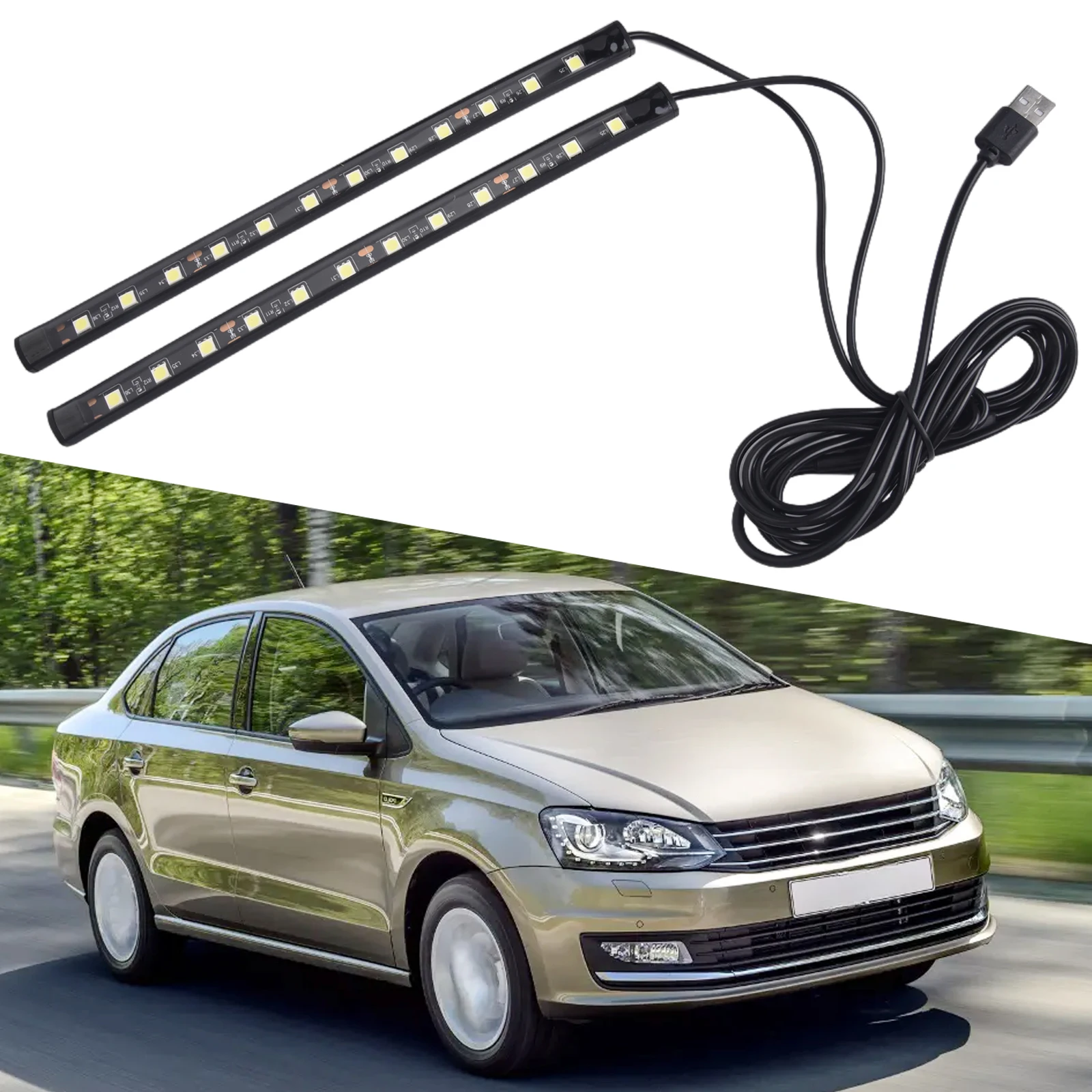 Actinic Blue Led - 1.3 M Araba LED Ayak Işık
