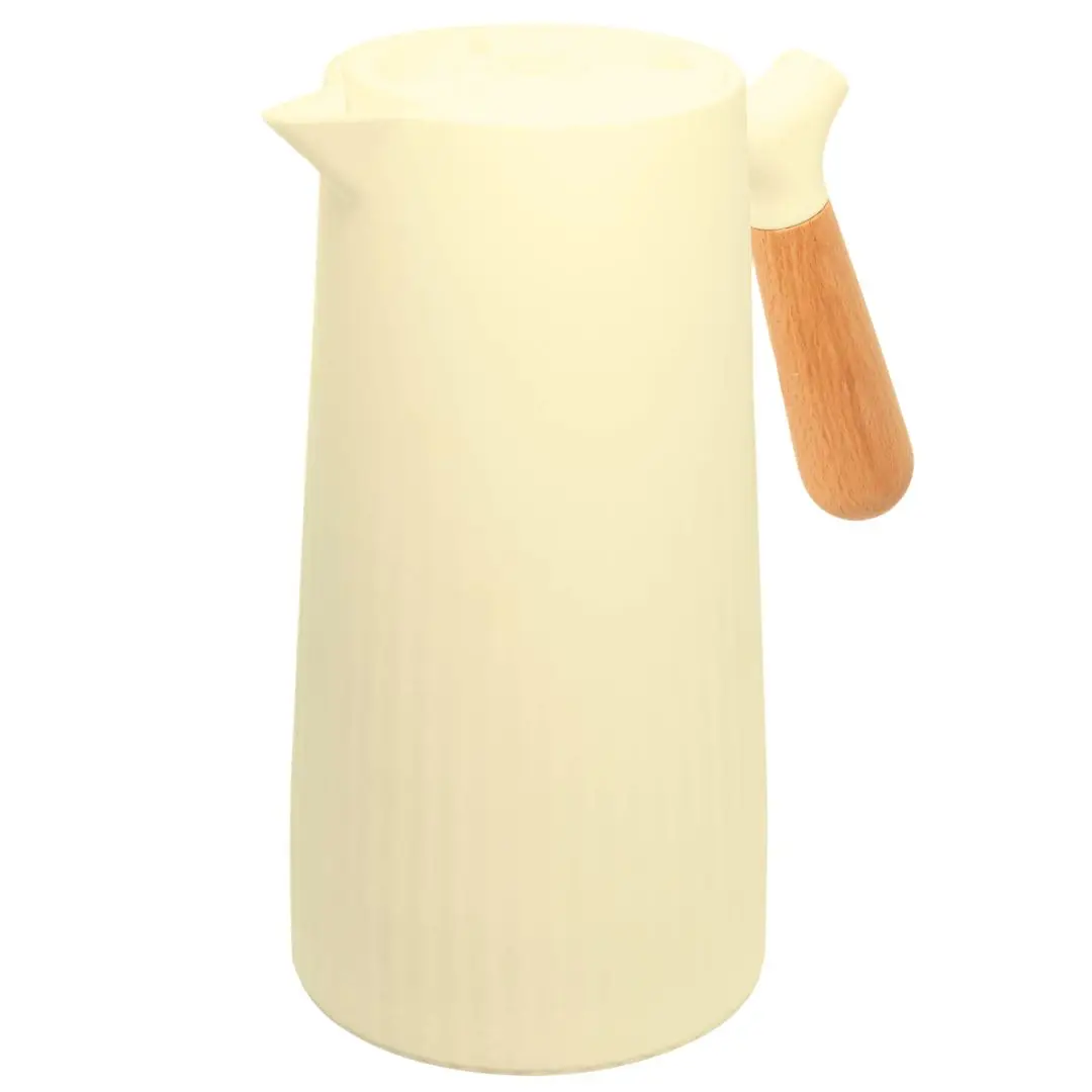 Thermal Bottle New Nordic Beige C/Wood Cable 1L - Wolff