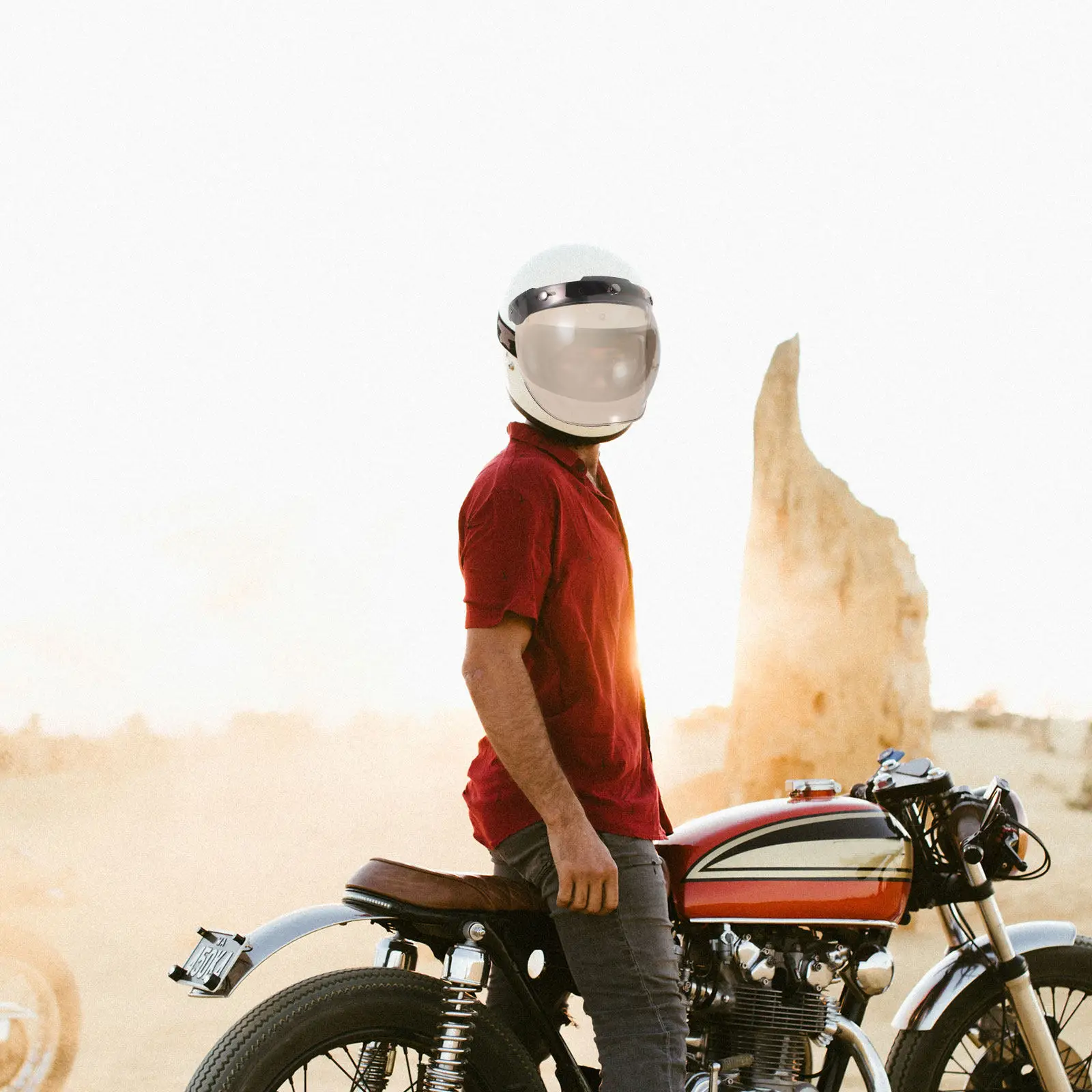 Lens Motorcycle Visor Replacement Shatterproof Pc Material Anti-Scratch Anti-Fog Protective Shield for Open Half