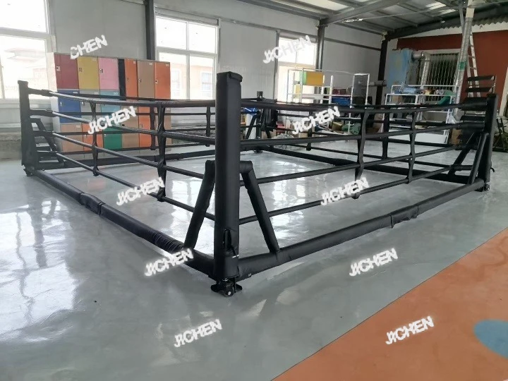 

Custom professional collapsible boxing ring size color ground portable floor, standard steel frame