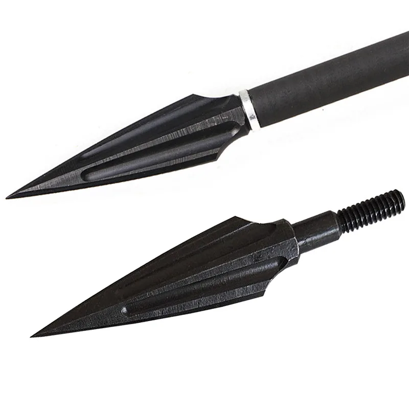 6pcs/12pcs Carbon Steel Arrow Head Broadhead Tips Arrow Point Archery Arrowheads for Compound Bow Crossbow Recurve Bow Hunting