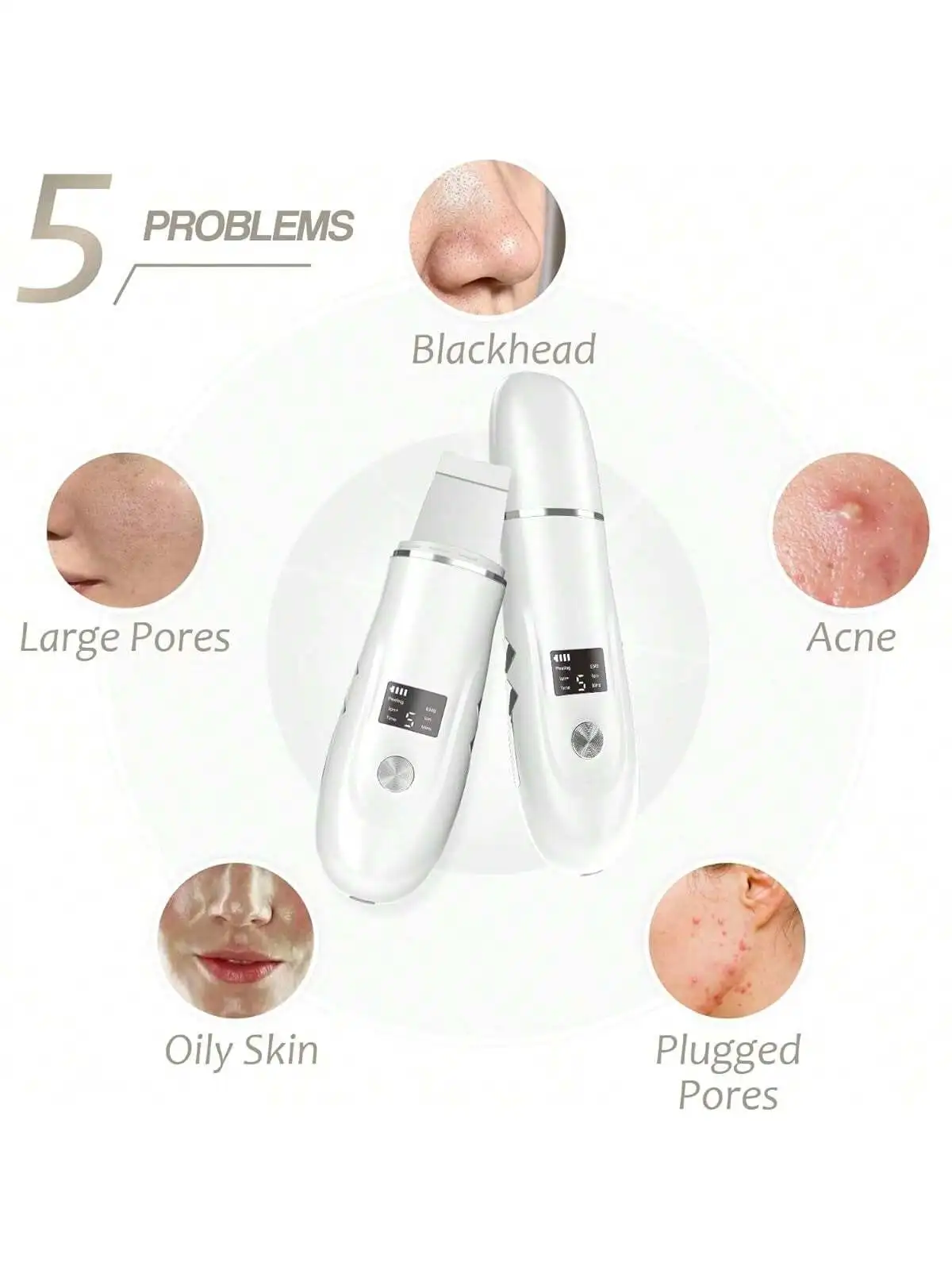 2026 بالموجات فوق الصوتية منظف الوجه تقشير الوجه الجلد الغسيل تنظيف الوجه العميق ملعقة حب الشباب المسام الوجه نظيفة قابلة للشحن #4