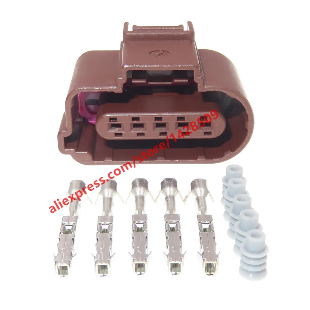 1 Set 5 Pin Automotive Waterproof Connector Car Wire Cable Socket Auto Parts For VW 8K0973705B 8K0 973 705 B