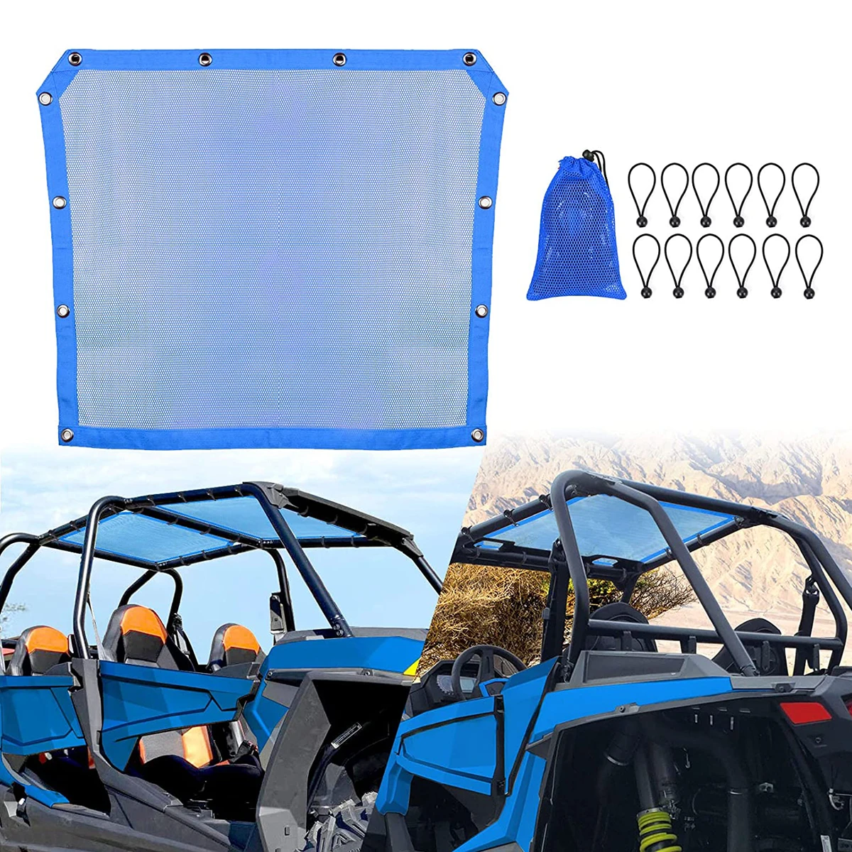 utv-soft-top-window-net-car-net-sunshade-mesh-shade-top-cover-heavy-duty-mesh-uv-sun-protection-fits-for-polaris-rzr-pro-xp-4