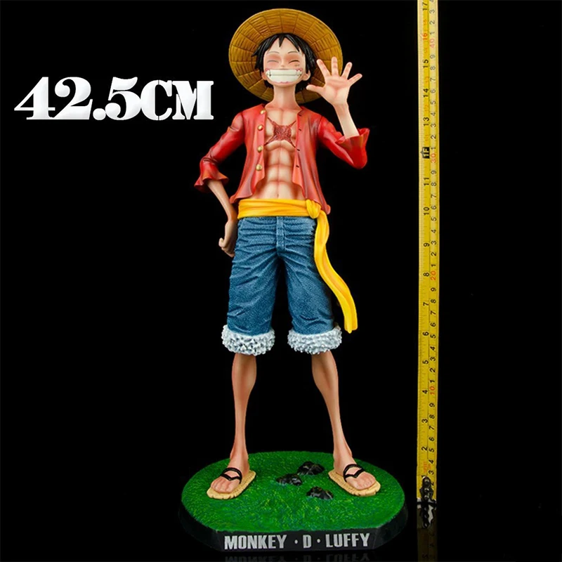 

42.5cm One Piece Monkey D. Luffy Straw Hat Gk Large 1/4 Big Smiley Anime Figures Doll Statue Model Ornament Decorative Toy Gifts