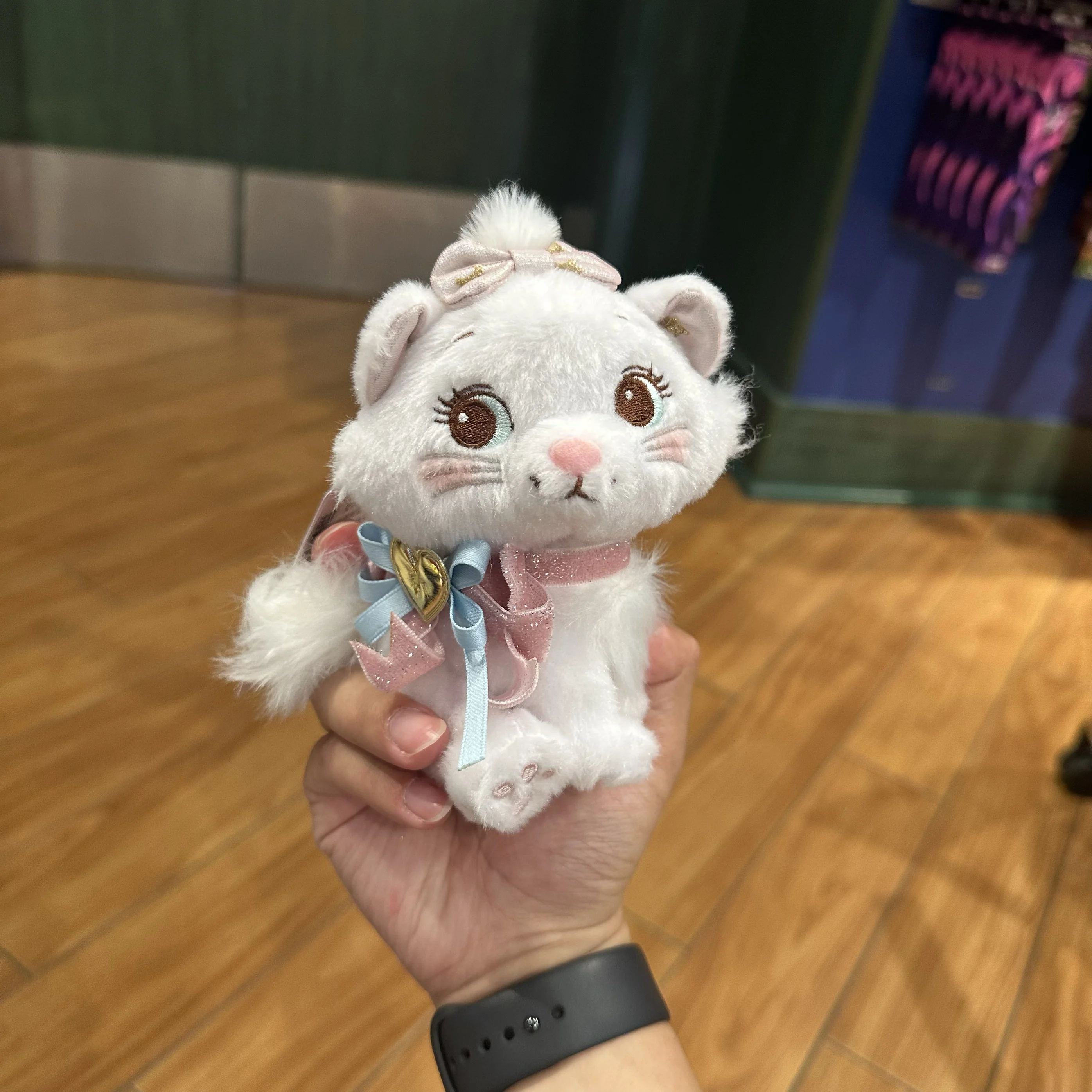 Oryginalna Disney Marie Kot Kokarda Impreza Seria Kreskówka Kawaii Pluszowa Zabawka Lalka Zawieszka Brelok Prezent Urodzinowy