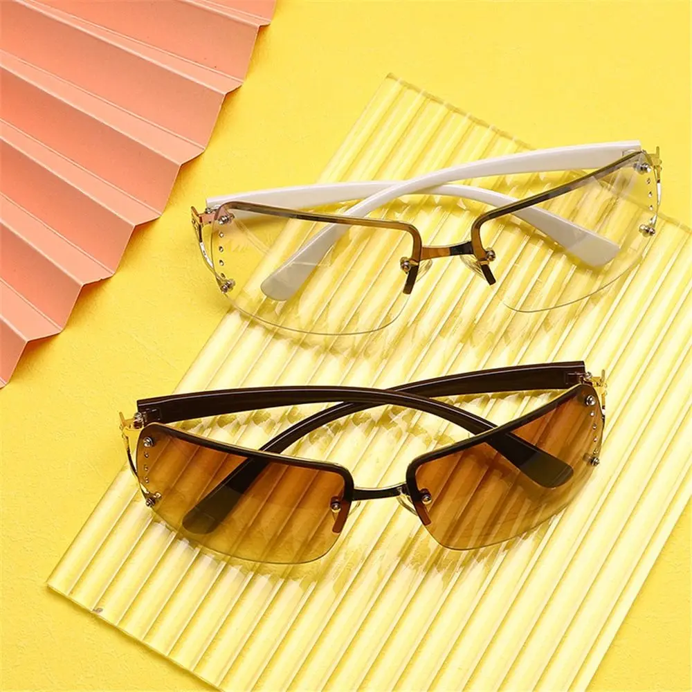 Retro Cyber Eyewear UV400 for Women Men Y2K Sunglasses Ladies Shades Wrap Around Y2K Sun Glasses