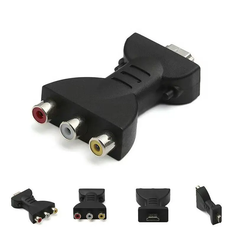 Adaptador Conversor AV2HDMI para TV BOX HD 1080P RCA AV para HDMI com Cabo de Áudio e Vídeo HDMI para AV com Cabo USB