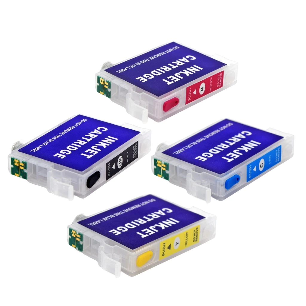 US North America T222 222 222XL Refillable Ink Cartridge With Disposable Chips For Epson XP-5200 WF-2960 XP5200 WF2960 Printers
