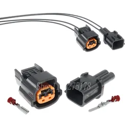 1 Set 2 Pin 6098-0137 6920-0079 Car Waterproof Connectors Horn Ballast Plug Speaker Wiring Connection Socket