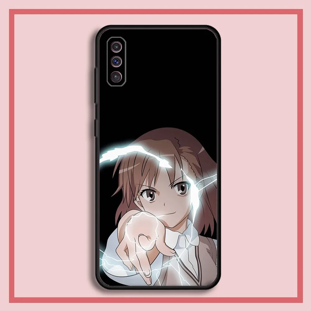 A Certain Scientific Railgun Phone Case For Samsung S23,23,22,30,21,10,9,Note20 Ultra,Lite,Ultra,5G,Plus,FE,Black Soft Case