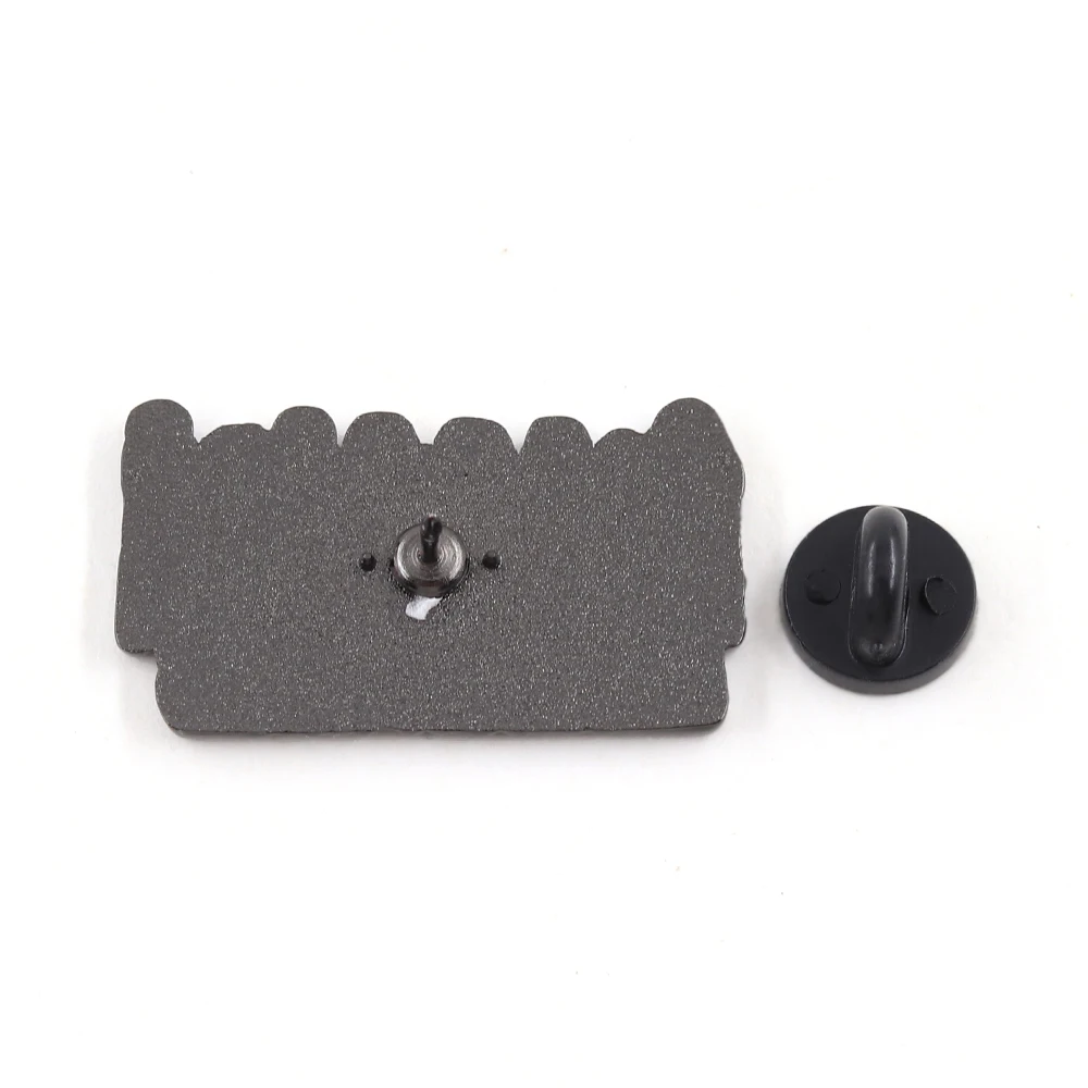 Cartoon Classic Anime Peripherie Emaille-Pin Mekakucity Schauspieler Kreative Charakter-Silhouette-Brosche Modische Kragen-Accessoires – Detail 3