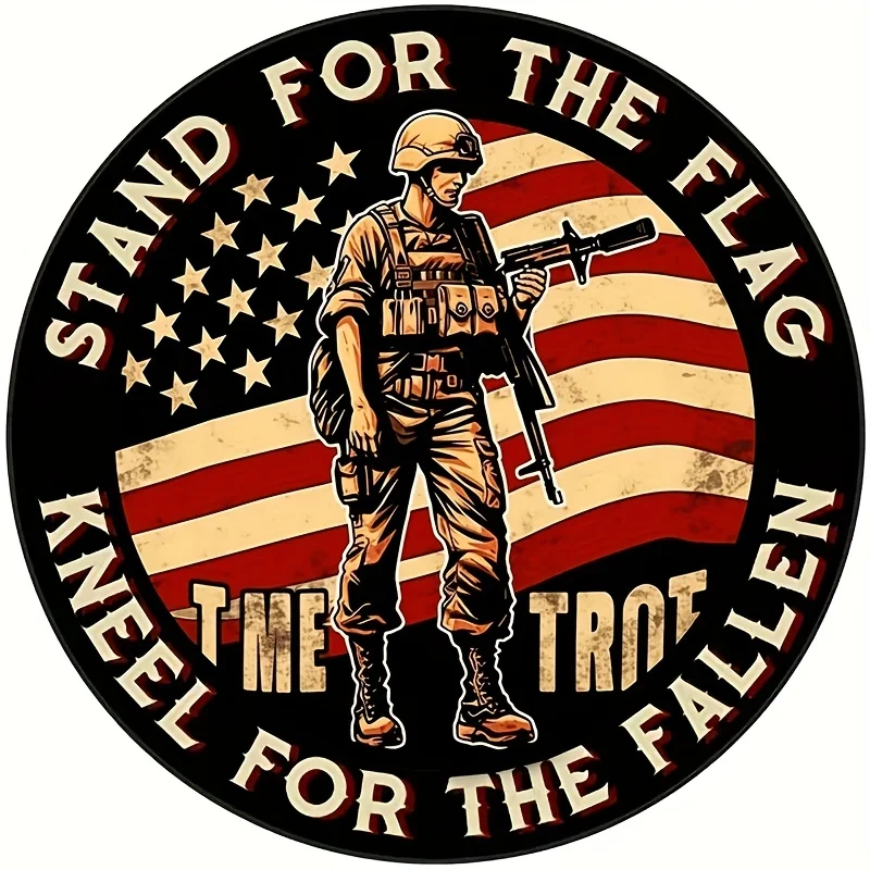 Tribute To Military Pattern Car Sticker Waterproof Computer Sticker Used For Car Or Motorcycle Decorative Sticker