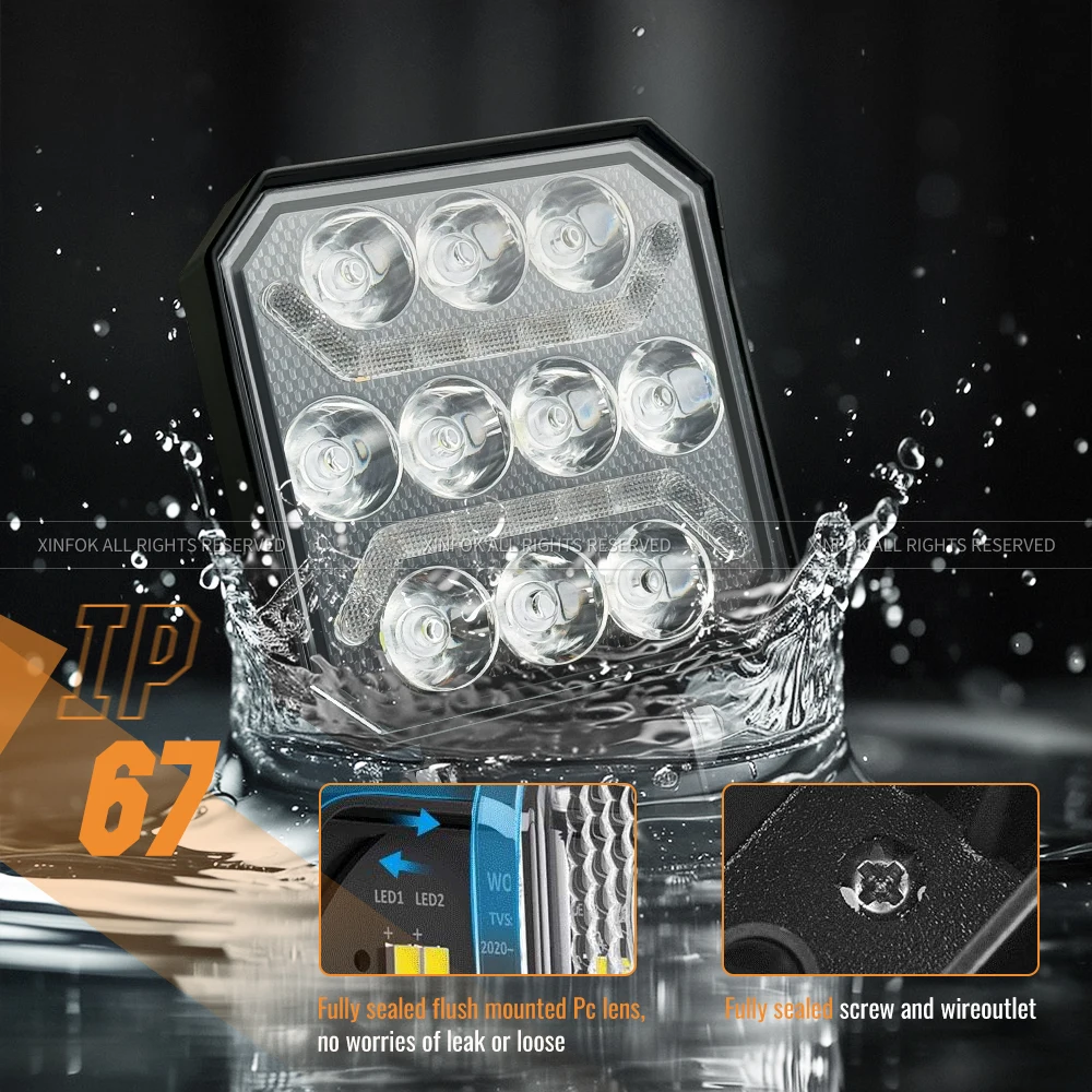 Spot Led Off Road Lights Super Bright Driving Fog Light Boat Lights Driving Lights Led Work Light s for Truck ATV SUV Boat