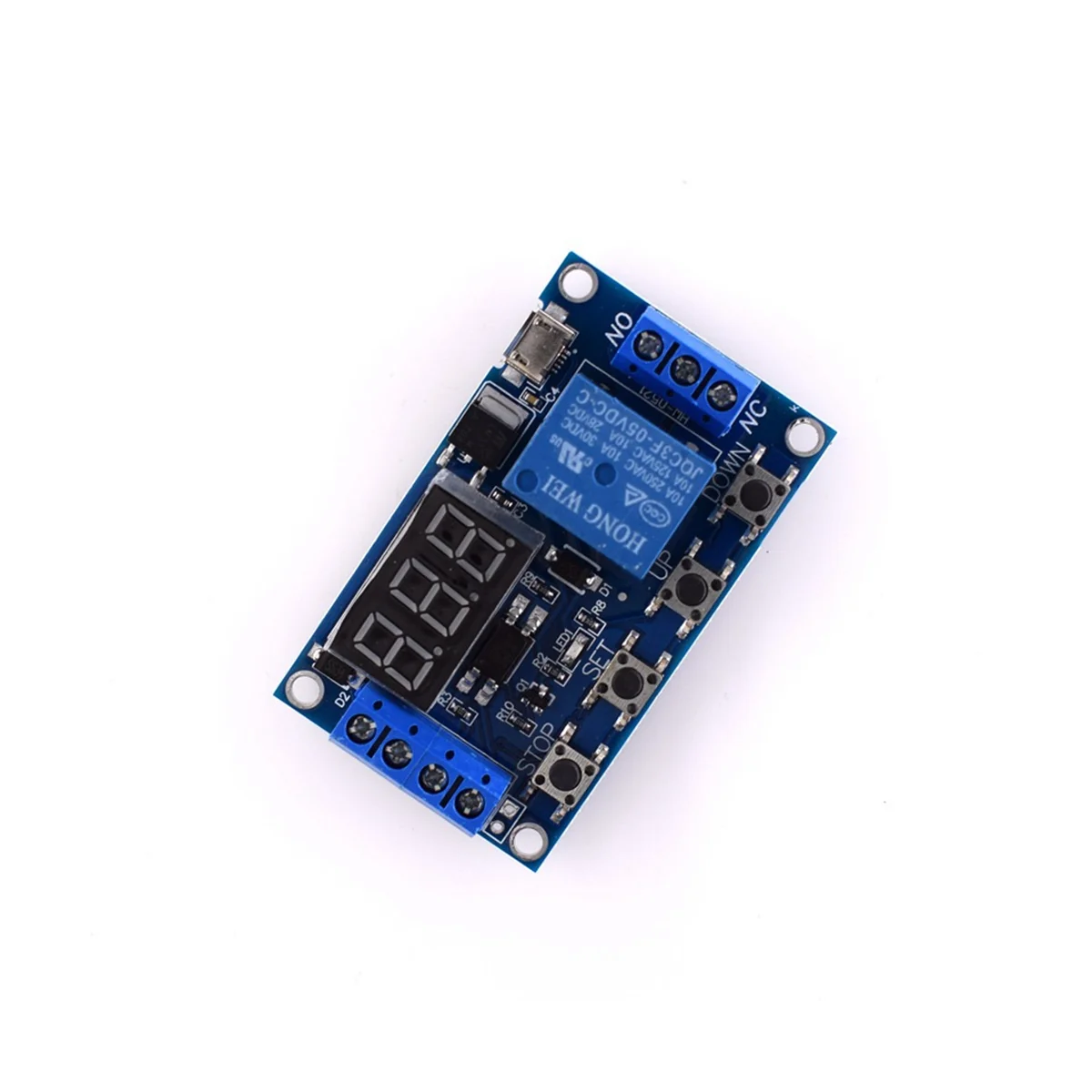 DC 6-30V Support Micro-USB 5V LED Display Automation Cycle Delay Timer Control Off Switch Delay Time Relay 6V 9V 12V 24V