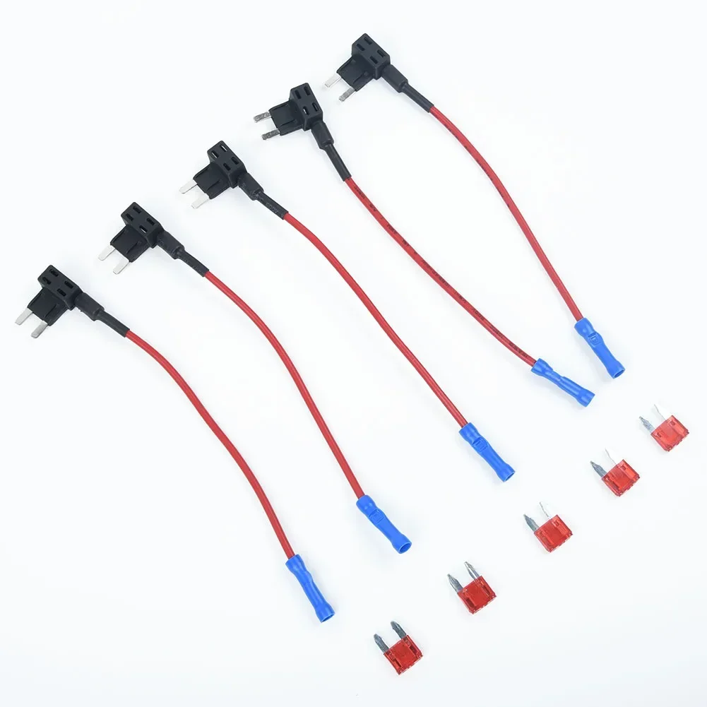 

5Pcs Car Fuse Box Add A Circuit Mini Blade Fuse Splice Holder ATM APM Back Fuses Tap 12V Turns One Fuse Slot Into Two