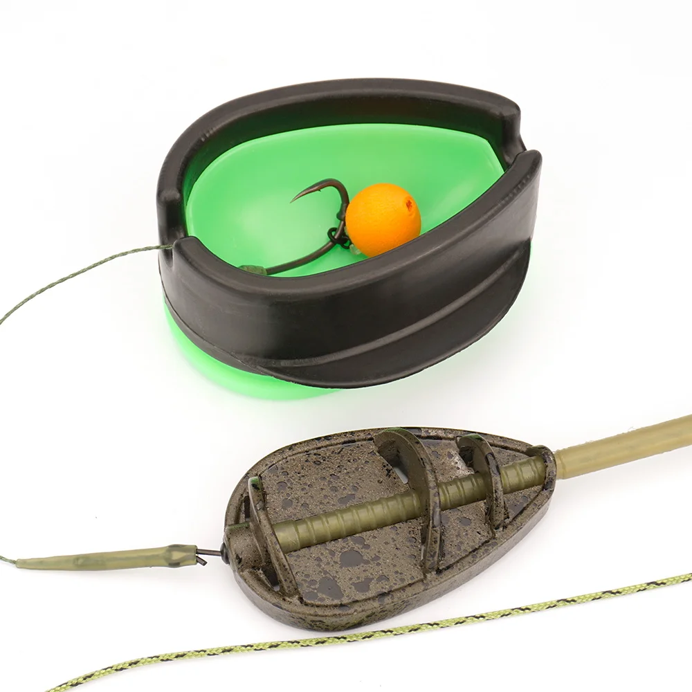 Hirisi طريقة صيد سمك الشبوط المغذية والقالب مجموعة أدوات صيد سمك الشبوط الطعم قفص سلة الطعم F117 ملحقات الصيد #3