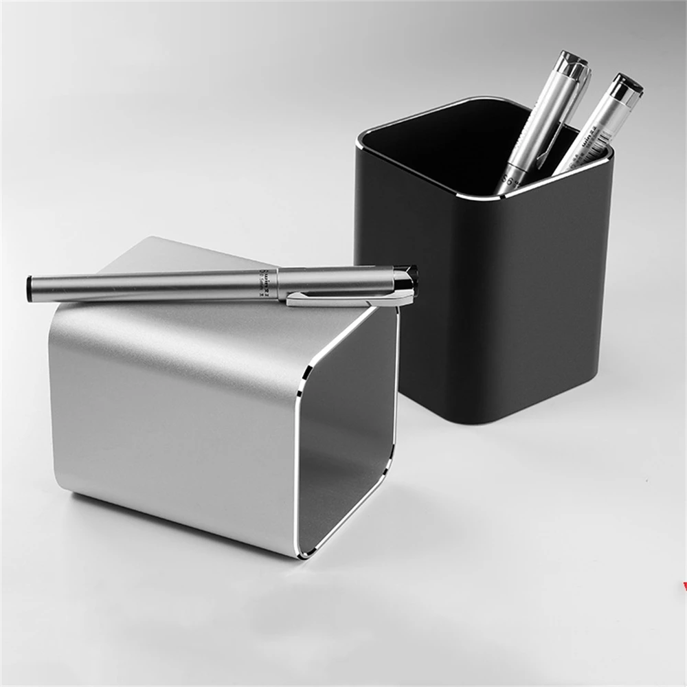 Desktop Decorative Pen Storage Cup Metal Pen Pencil Holder Tabletop Makeup Brush Storage Holder for Bedroom Vanity Office Desk