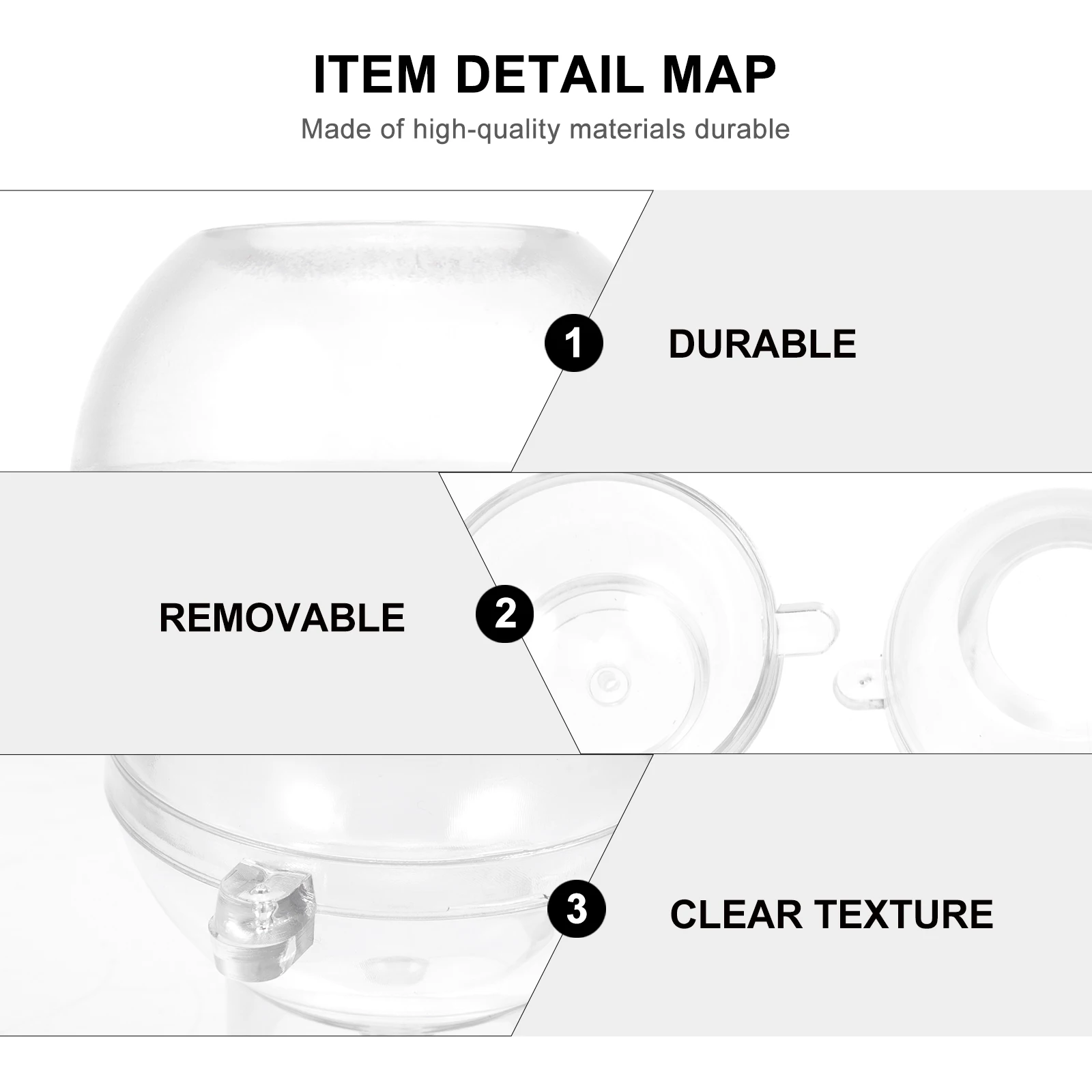 

1pc Sphere Mold Reusable Plastic Diy Ball Shape Mold For Christmas Wedding Decor Handmade Wax Candles Easy Clean