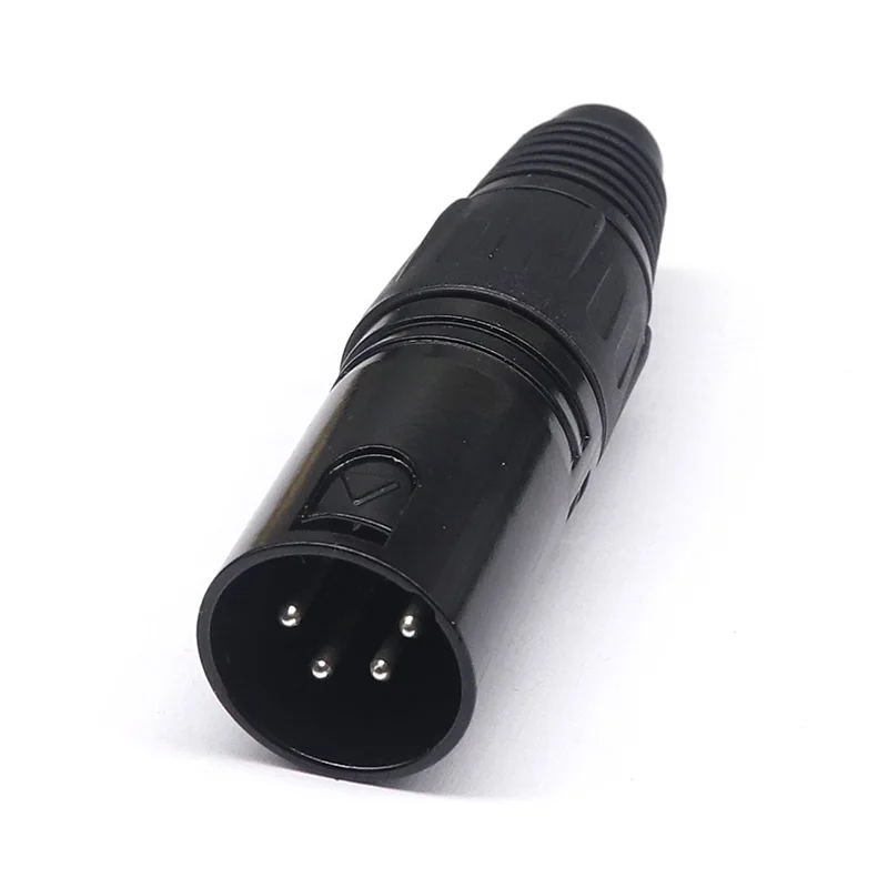 XLR 3/4/5 Pin Stecker/Buchse Mikrofon Audio Kabel Stecker Stecker Kanone MIC Kabel Terminal Schwarz Silber Mikrofon Stecker