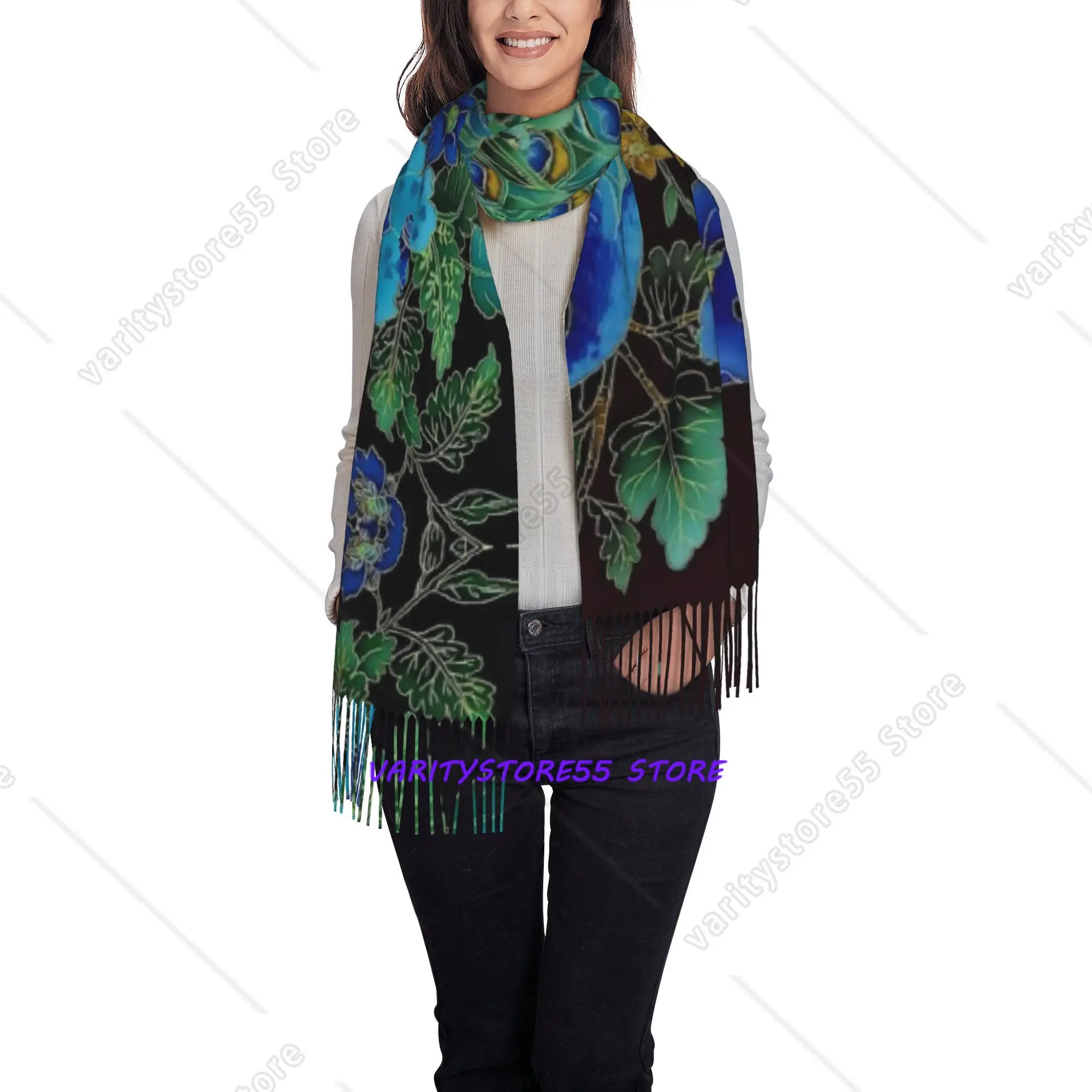 Unisex Autumn Winter Fashion Scarf from Peacock Women Men Winter Fall Warm Scarves Shawls Wraps