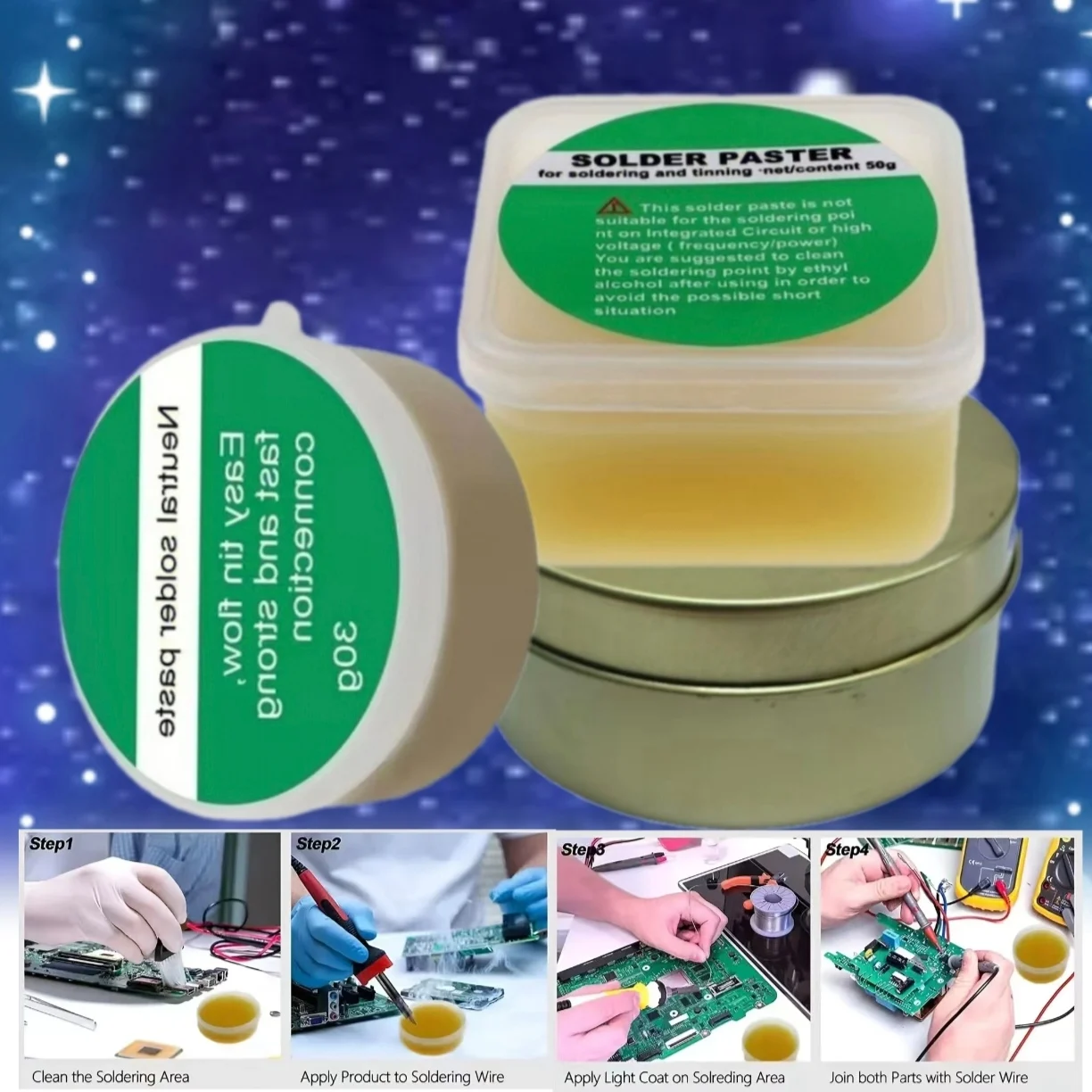 Solder Paste for Welding; Rosin Flux; No-Clean Soldering Oil; Electronic Maintenance Welding Auxiliary Tools and Materials