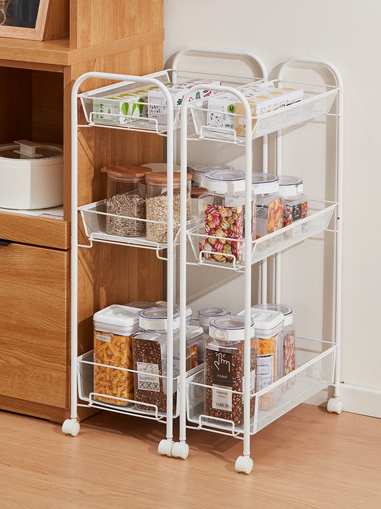 Aesthetic Auxiliary Kitchen Island Trolley: A Stylish Storage Solution thumbnail