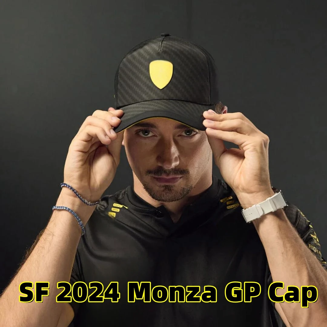 Scuderia SF Италия 2024, кепка Charles Leclerc Monza GP Team F1 Carlos Sainz, бейсбольная кепка, шляпа Formula One, аксессуары для фанатов