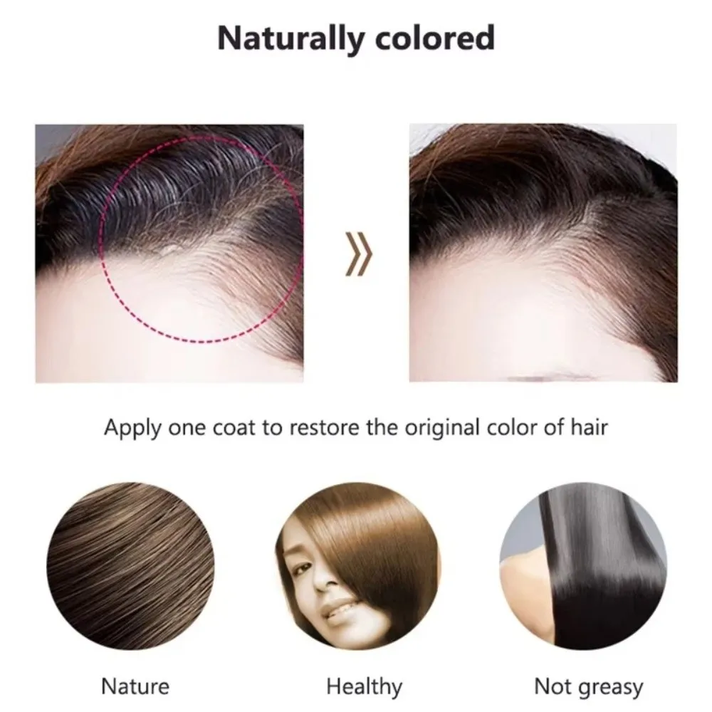 New Black Brown One-Time Hair Dye Lipstick Style Temporary Cover Up White Hair Hair Dye Pen Instant Color Cream Stick Gift