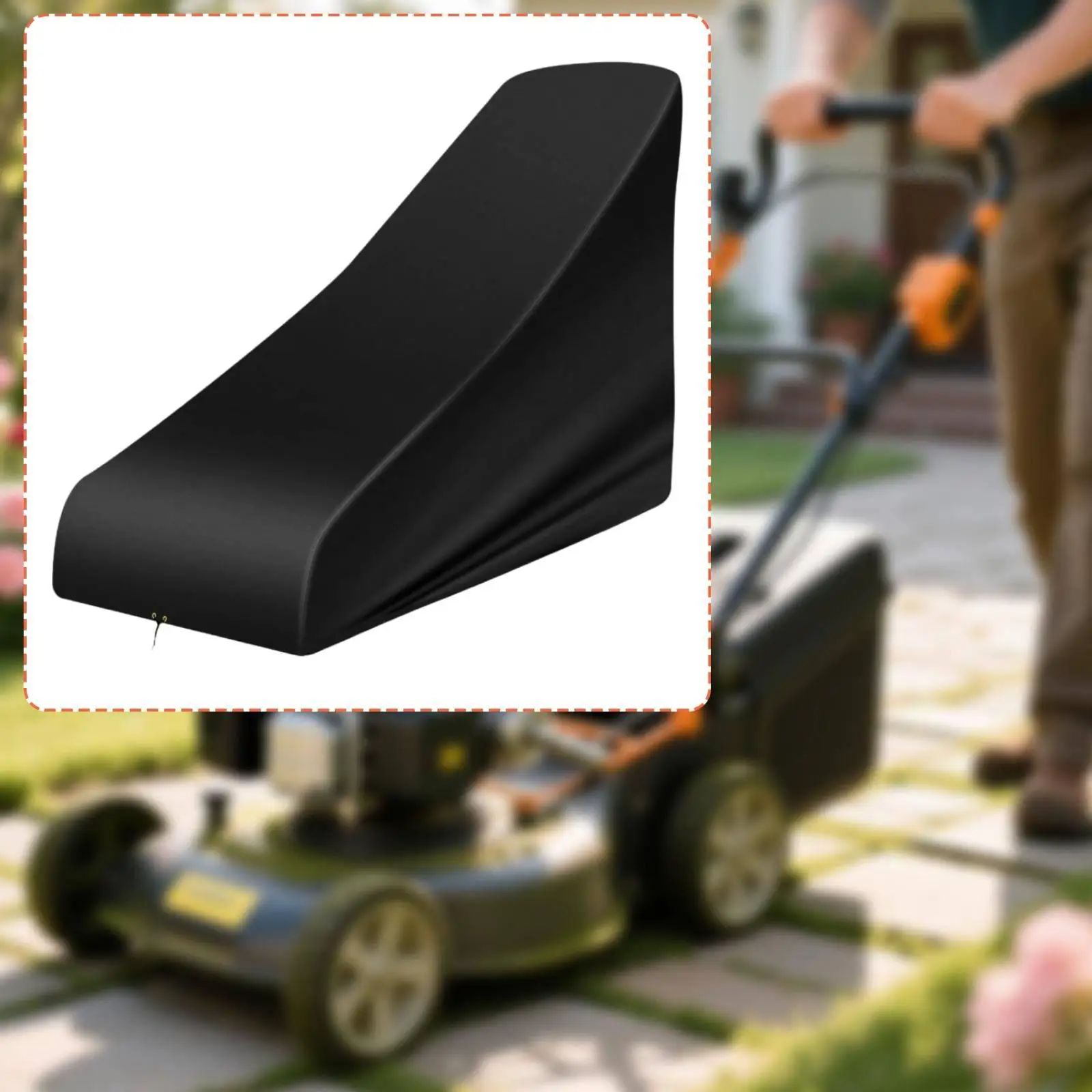 Weatherproof Outdoor Lawnmower Cover Heavy Duty Oxford Cloth Protector for Garden Push Mower Maintenance Storage