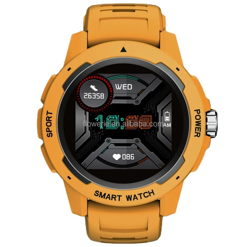 50m IP68 Waterproof Tactical Sports Smart Watch, Outdoor Running Diving Esports Adventure Fitness Wristwatch