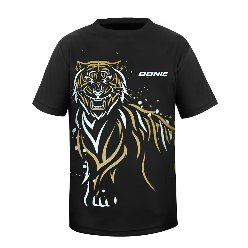 Sommer Neu 3D-Druck Trend Mode Street Sports Atmungsaktives Herren-T-Shirt für Tischtennistraining Schnelltrocknend Kurzarm – Detail 6