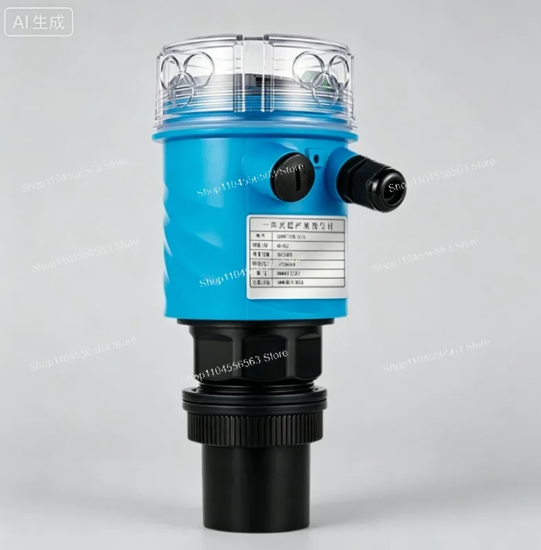 RS485 4-20mA Ultrasonic Water Level Sensor 0-10m Digital Transmitter for Tank Liquid Sewage Treatment