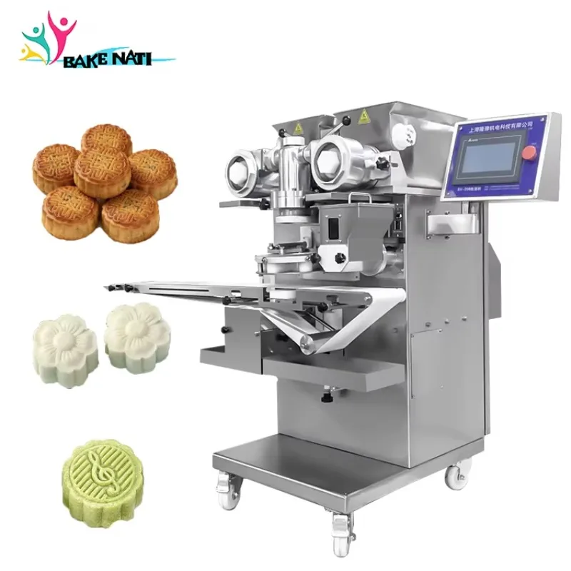 BAKENATI BNT-208 New Automatic High-Efficiency Electric Stainless Steel Touchscreen Mooncake Line Making Machine 20-100pcs/min