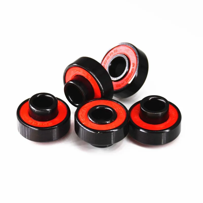 608-2RS Black Gold Longboard Integrated Bearing Land Surf Skateboard Roller Skating Bearing High Speed Silent Speed Skating