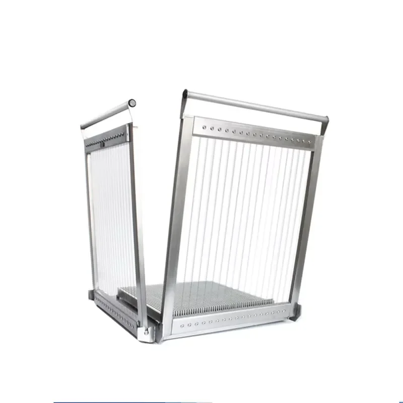 Manual Double Arm Cheese Block Cutter Food Grade Stainless Steel Fudge Square Slicer for Cheesecake Chocolate Bar Cutting